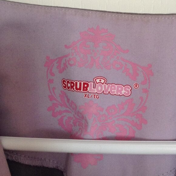 Scrub Lovers Women's Scrub Short Sleeve Top Size XL Medical Uniform Nurse - Picture 5 of 9